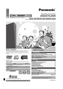 Handleiding Panasonic DVD-S27GD DVD speler