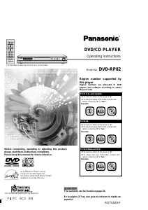 Handleiding Panasonic DVD-RP82GCS DVD speler