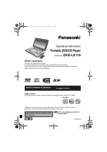 Handleiding Panasonic DVD-LX100 DVD speler