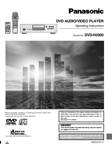 Handleiding Panasonic DVD-H2000 DVD speler