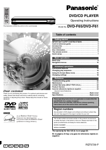 Handleiding Panasonic DVD-F65P DVD speler