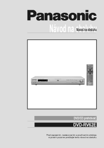 Návod Panasonic DVD-RV62 DVD prehrávač