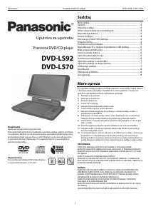 Priručnik Panasonic DVD-LS92 DVD reproduktor