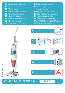 Manuale Rowenta RY8544WH Clean & Steam Pulitore a vapore
