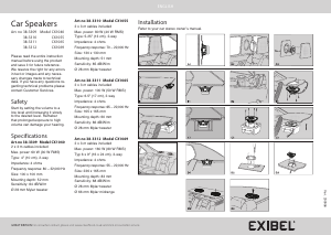 Bruksanvisning Exibel CX1040 Bilhøyttaler