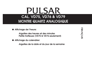Mode d’emploi Pulsar PP6239X1 Attitude Montre