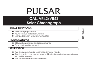 Handleiding Pulsar PZ5095X1 Regular Horloge
