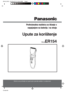 Priručnik Panasonic ER-154 Šišač za kosu