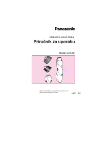 Priročnik Panasonic ER-510 Lasna sponka