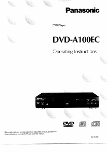 Handleiding Panasonic DVD-A100 DVD speler
