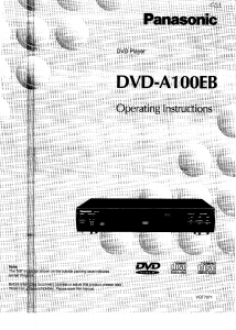 Handleiding Panasonic DVD-A100EB DVD speler