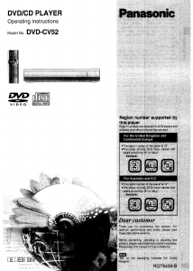 Handleiding Panasonic DVD-CV52 DVD speler