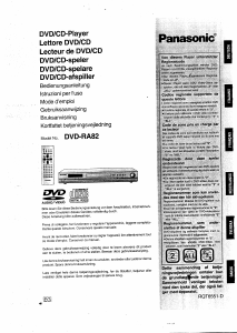 Handleiding Panasonic DVD-RA82 DVD speler