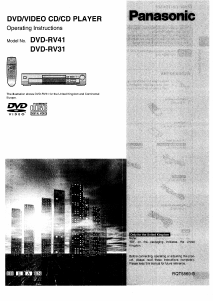 Handleiding Panasonic DVD-RV41 DVD speler