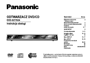 Instrukcja Panasonic DVD-S27 Odtwarzacz DVD