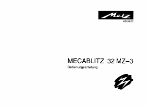 Bedienungsanleitung Metz Mecablitz 32 MZ-3 Blitz