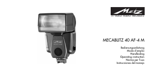 Manual Metz Mecablitz 40 AF-4 M Flash