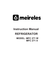 Handleiding Meireles MFC 271 W Koel-vries combinatie