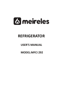 Handleiding Meireles MFCI 292 Koel-vries combinatie