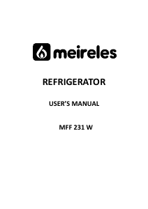 Manual Meireles MFF 231 W Frigorífico combinado