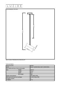 Manual Lucide 03422/01/37 Selin Lampă