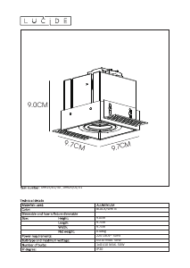 Kasutusjuhend Lucide 09925/01/30 Trimless Lamp