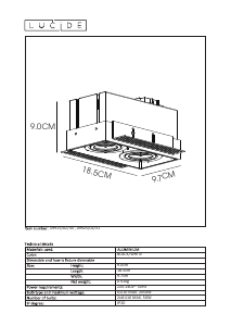 Manual Lucide 09925/02/30 Trimless Lampă