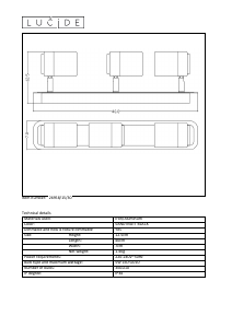 Руководство Lucide 26958/15/30 Lennert Светильник