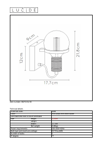 Brugsanvisning Lucide 30271/01/30 Ottelien Lampe