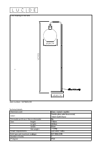 Kasutusjuhend Lucide 34738/01/65 Julius Lamp