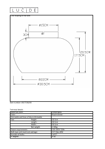 说明书 Lucide45177/30/65 Judi灯