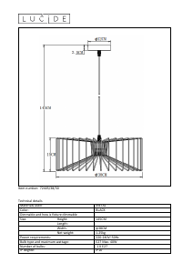 Hướng dẫn sử dụng Lucide 72405/38/30 Jur Đèn