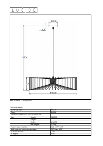 Brugsanvisning Lucide 72405/57/30 Jur Lampe