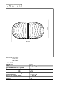 说明书 Lucide78174/40/36 Manuela灯