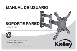 Manual de uso Kalley K-STVBF1342 Soporte de pared