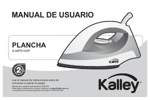 Manual de uso Kalley K-MPS100P Plancha