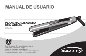 Manual de uso Kalley K-PABI6 Plancha de pelo