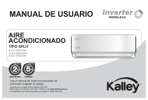 Manual de uso Kalley K-AC22INV2AW Aire acondicionado