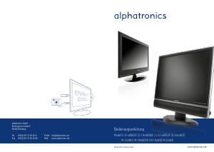 Bedienungsanleitung Alphatronics E-22 eWDD/E LED fernseher