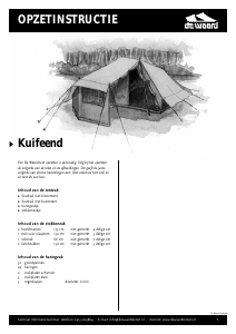 Handleiding De Waard Kuifeend Tent