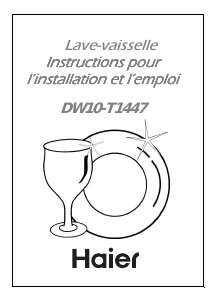 Mode d’emploi Haier DW10-T1447S/1 Lave-vaisselle