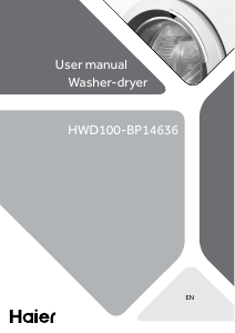 Handleiding Haier HWD100-BP14636 Was-droog combinatie