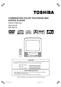 Manual Toshiba MD19N1 Television