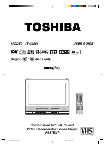 Manual Toshiba VTW2886 Television