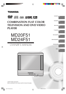 Manual Toshiba MD24F51 Television