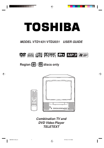 Manual Toshiba VTD2031 Television