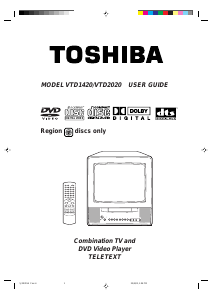Manual Toshiba VTD1420 Television