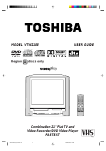 Manual Toshiba VTW2185 Television