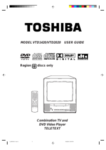 Manual Toshiba VTD2020 Television