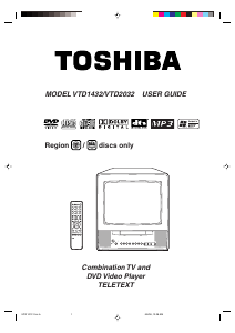 Manual Toshiba VTD2032 Television